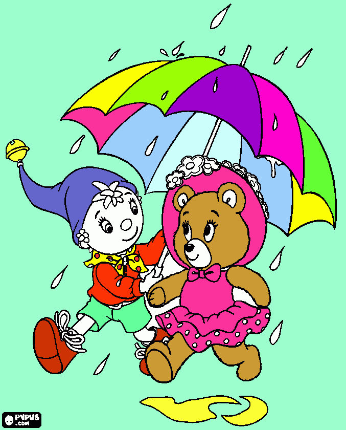 noddy e teresa para colorir e imprimir