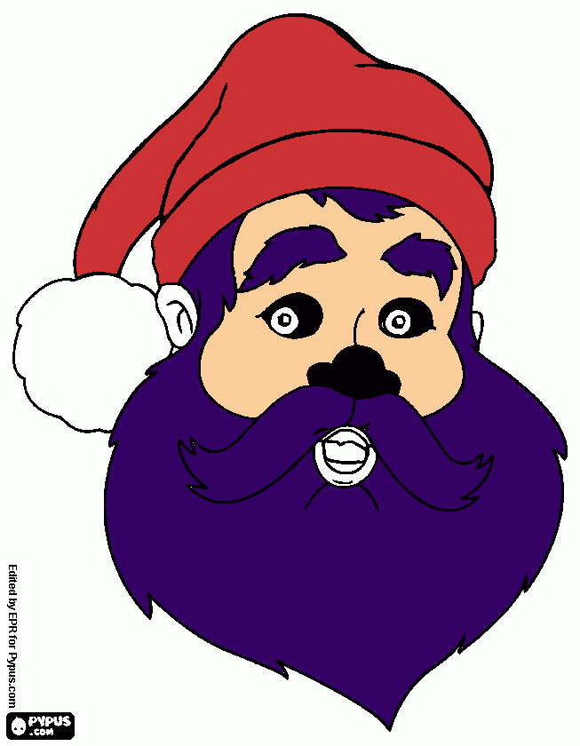 noel asustado para colorir e imprimir