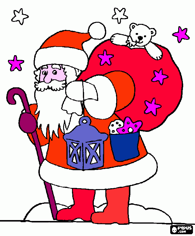 NOELPAPAI  para colorir e imprimir