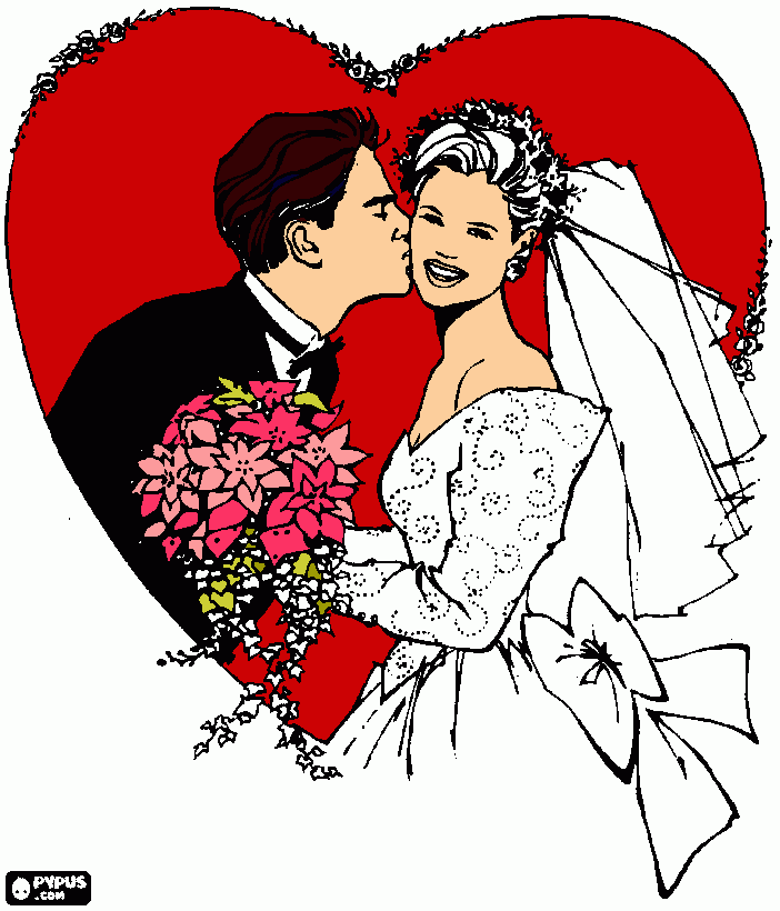 noivinhos para colorir e imprimir