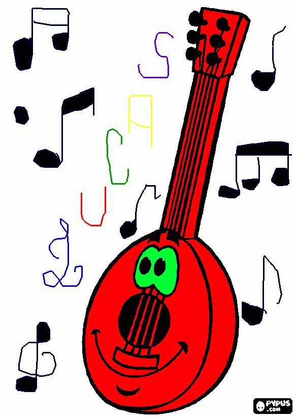 NOTAS MUSICAS para colorir e imprimir