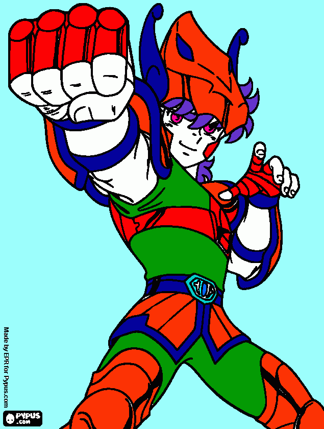Novo Seiya:Seiya de visões para colorir e imprimir