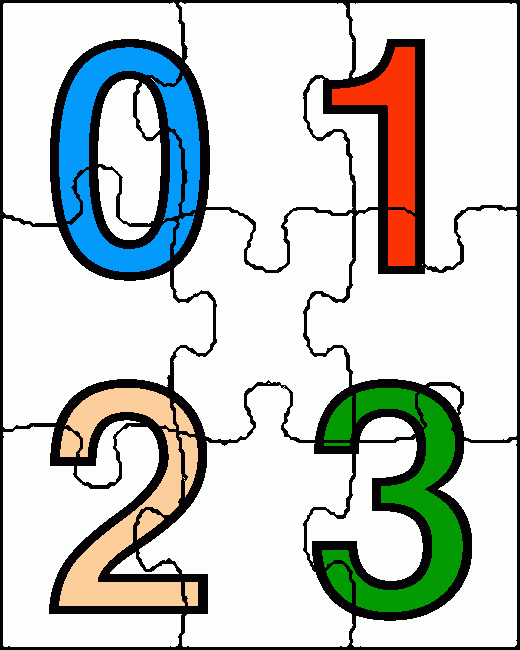 numeros de matematica puzzle para colorir e imprimir