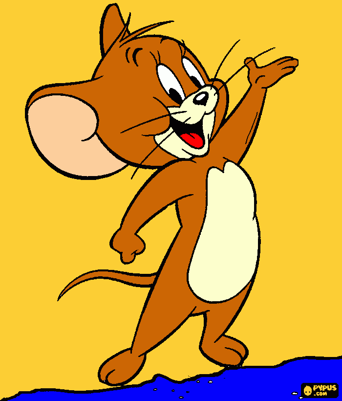 O amigavel ratinho jerry... para colorir e imprimir