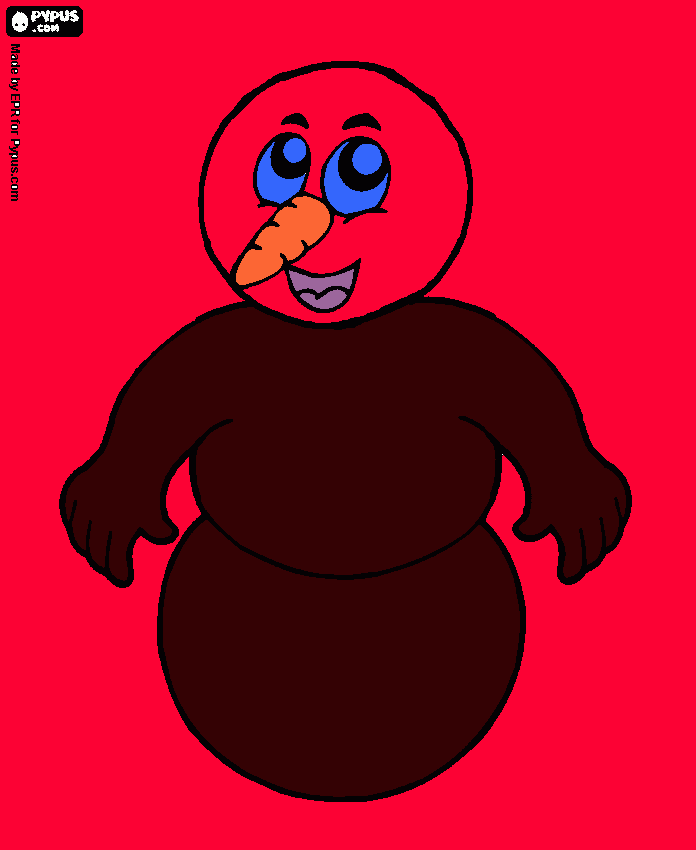 o boneco da neve para colorir e imprimir