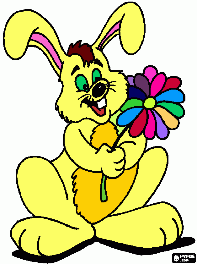 o coelho grande para colorir e imprimir