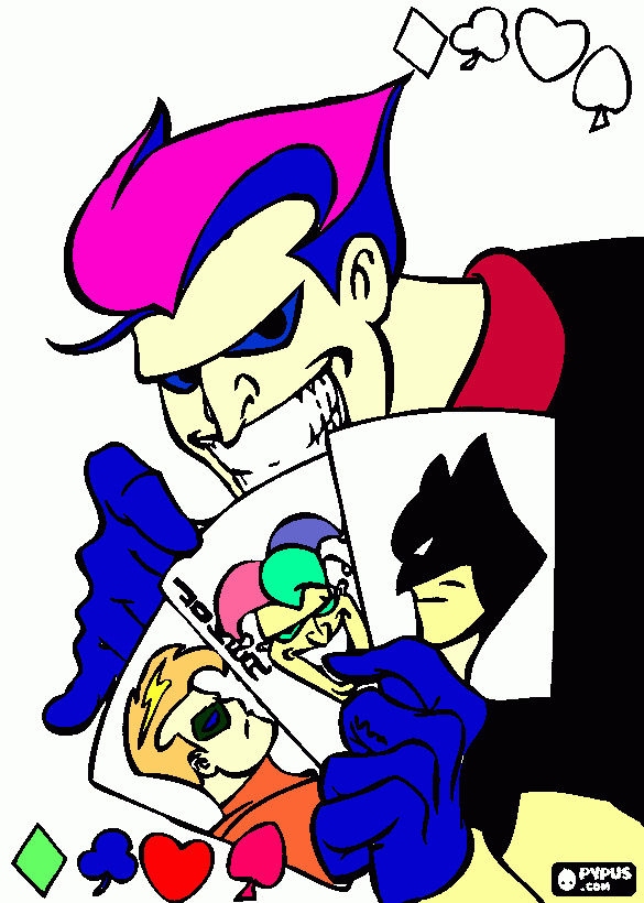 o coringa mau para colorir e imprimir