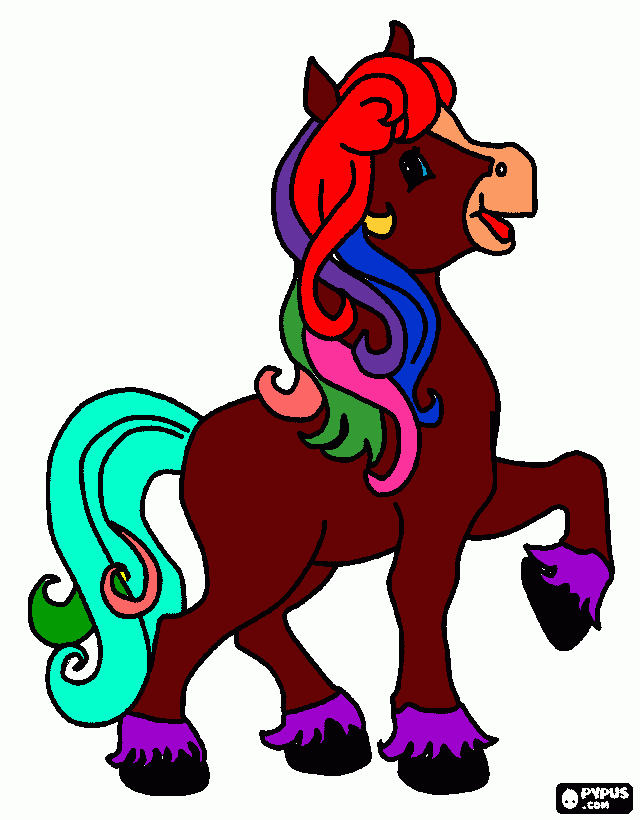 o desenho é mu  cavalinho para colorir e imprimir