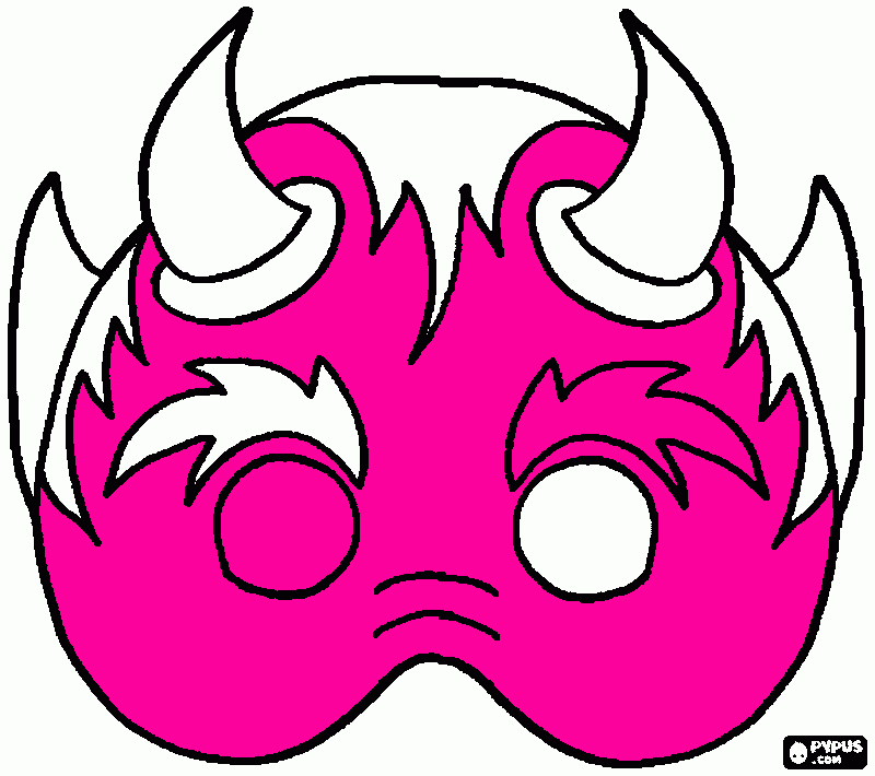 o diabo para colorir e imprimir