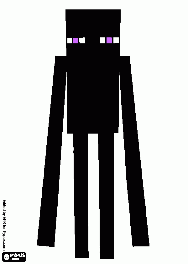 o enderman para colorir e imprimir