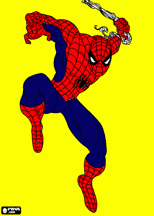 o espetacular homem aranha para colorir e imprimir