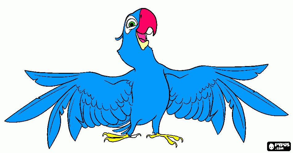 o filme rio 2 para colorir e imprimir