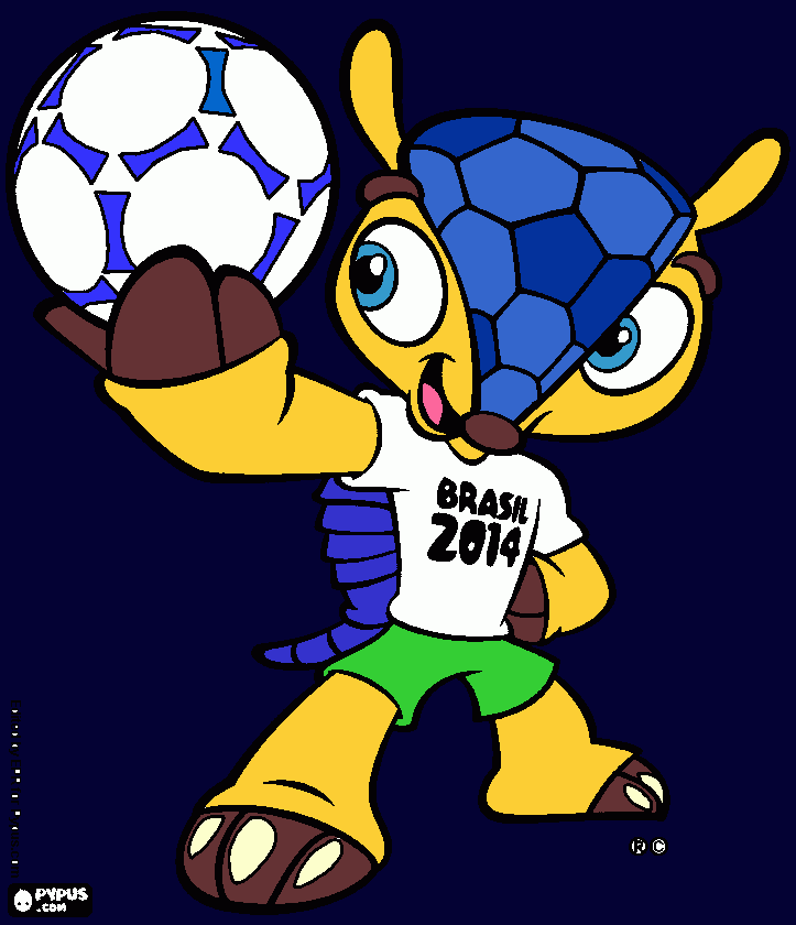 o fuleco para colorir e imprimir