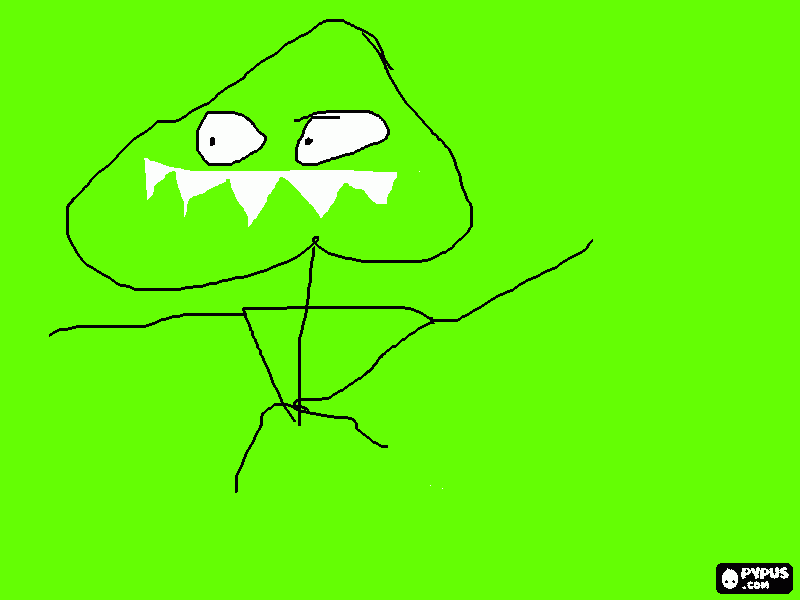 O homem cabeçudo para colorir e imprimir