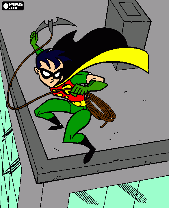 o menino prodigio robin para colorir e imprimir