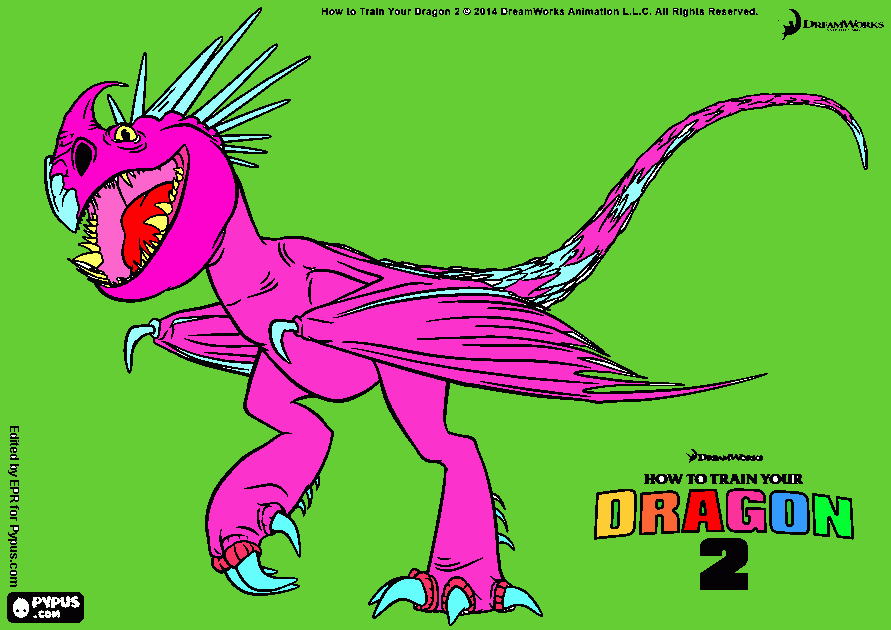 O meu Dragão para colorir e imprimir