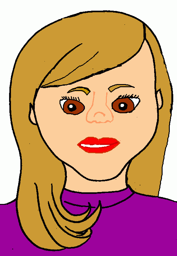 O meu retrato para colorir e imprimir