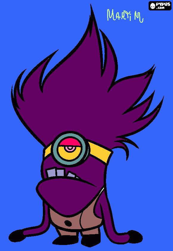 O minion para colorir e imprimir
