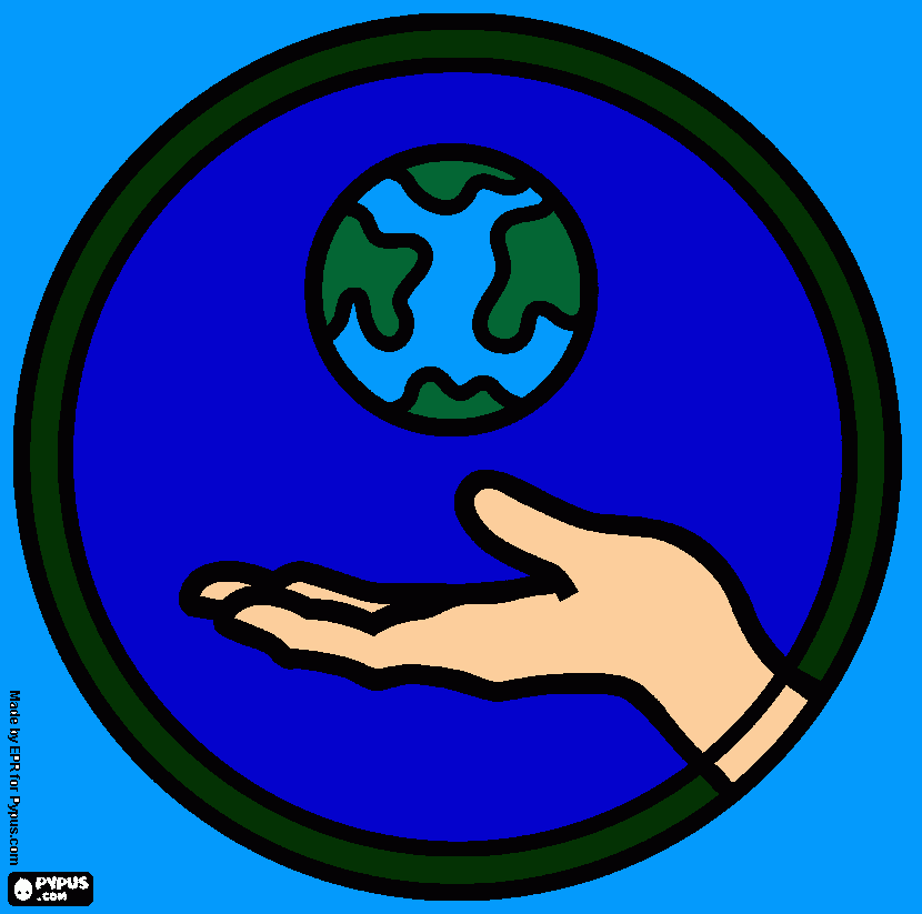 o mundo na nossa mão para colorir e imprimir