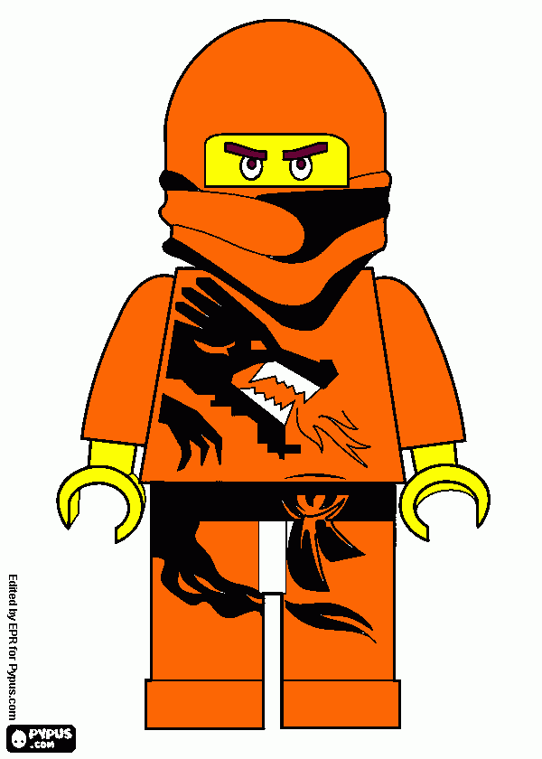 o ninja do vento para colorir e imprimir