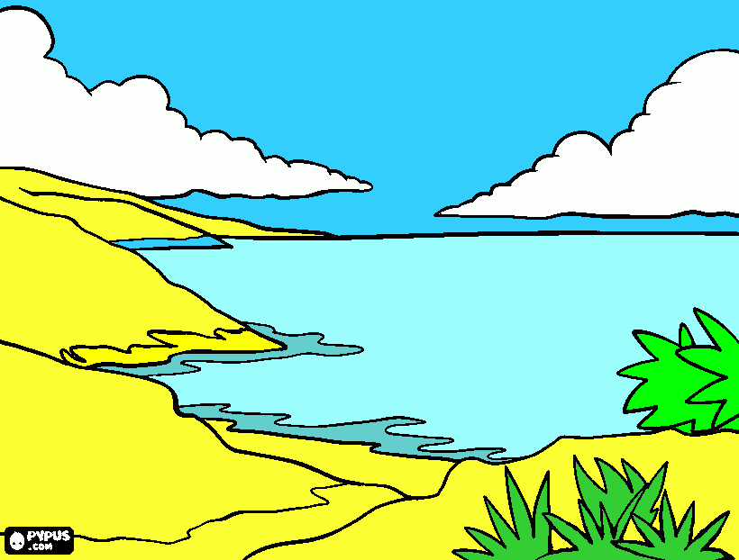 o oceano atlantico para colorir e imprimir