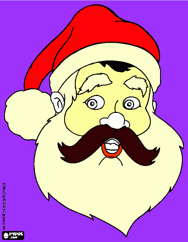 o pai noel para colorir e imprimir