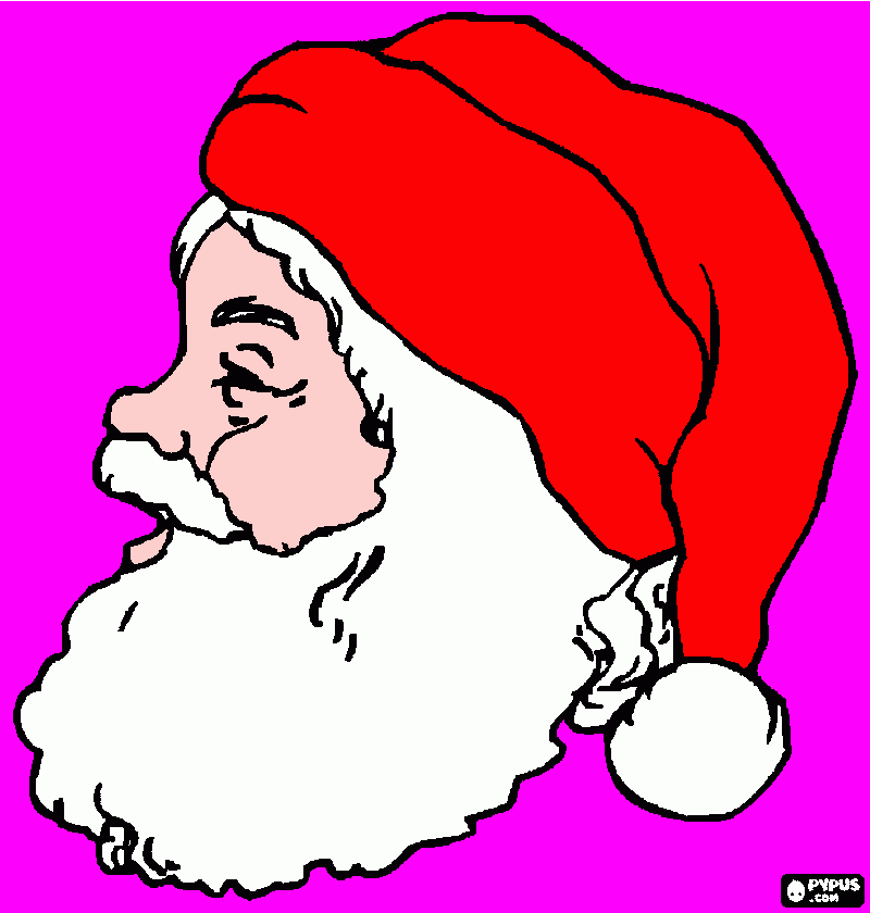 o papai noel do natal  para colorir e imprimir