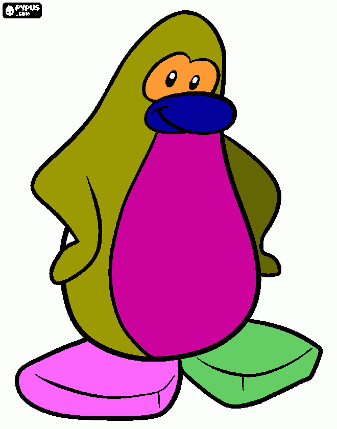 O Pinguin Mas Bonito kkkk néh Anna Bia... para colorir e imprimir