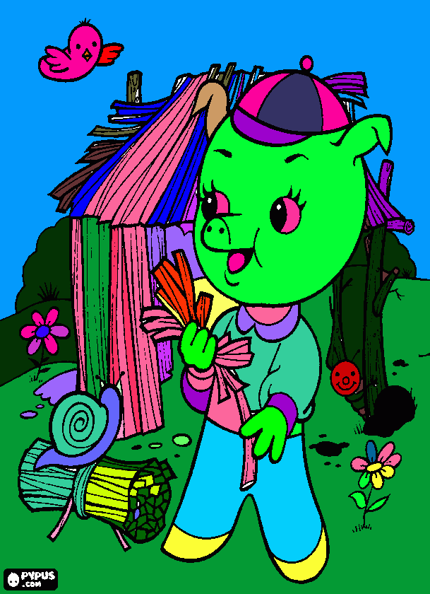 O PORQUINHO para colorir e imprimir