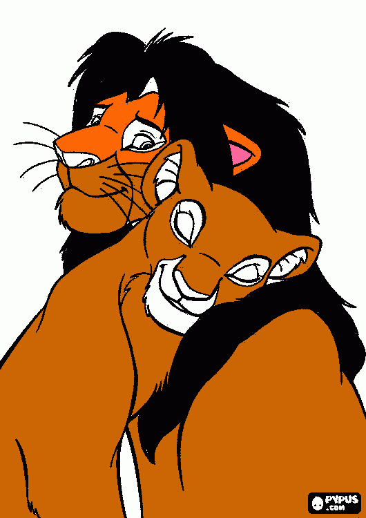 o  rei    leão para colorir e imprimir