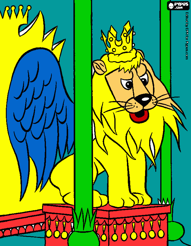 O Reileão para colorir e imprimir
