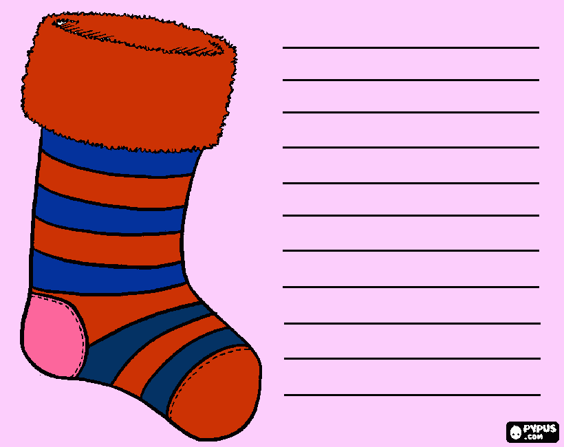 o sapato do papai noel para colorir e imprimir