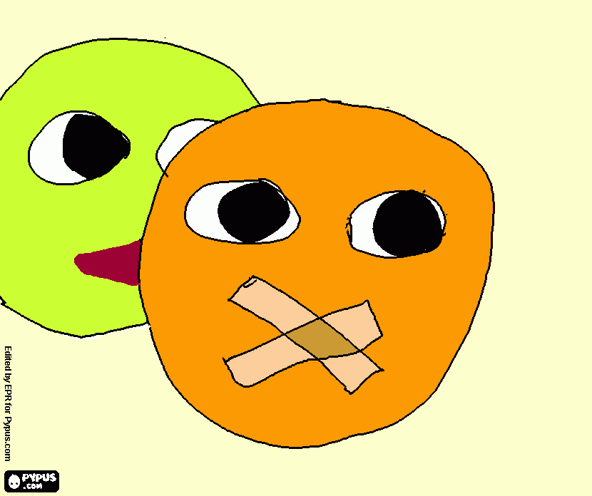 O sequestro da Laranja Irritante para colorir e imprimir