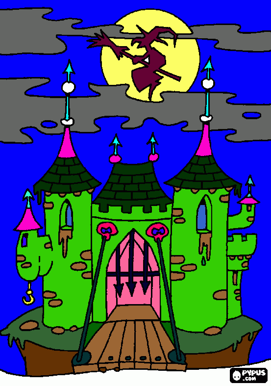 O terror para colorir e imprimir