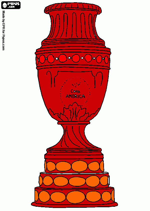 o trofeu da copa america  para colorir e imprimir