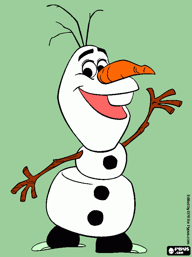 Olaf  , *-* para colorir e imprimir