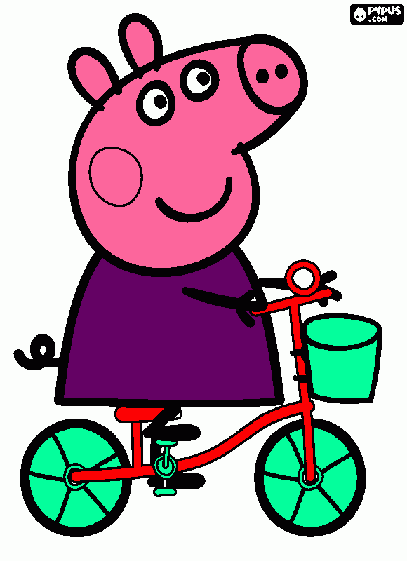 olha a peppa para colorir e imprimir
