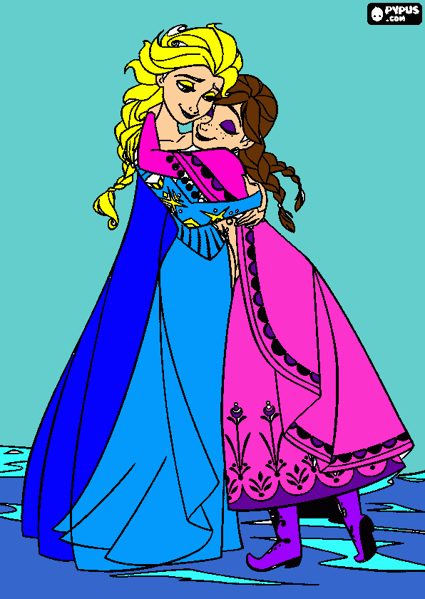 olha pessol o frozen para colorir e imprimir