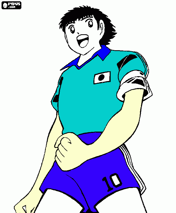 oliver e benji para colorir e imprimir