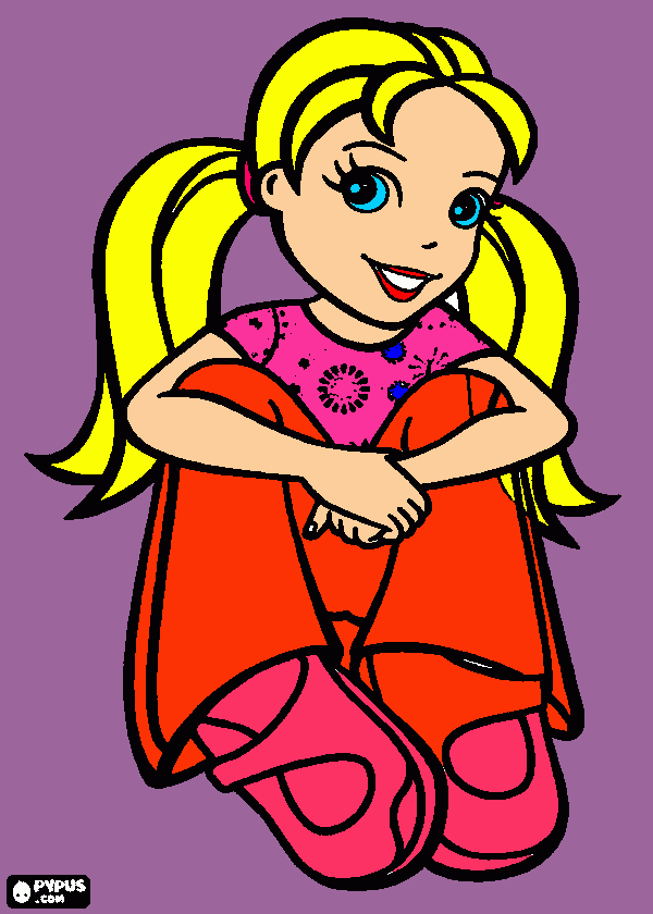 olá amiga para colorir e imprimir