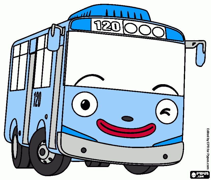 Onibus Chá de Bebe João Pedro para colorir e imprimir