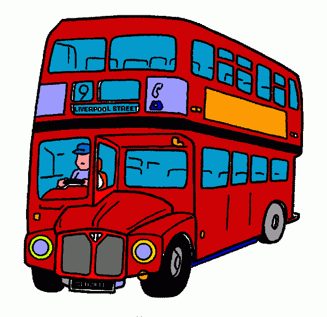 onibus de londres de 2 andares para colorir e imprimir