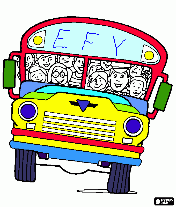 onibus lindo para colorir e imprimir