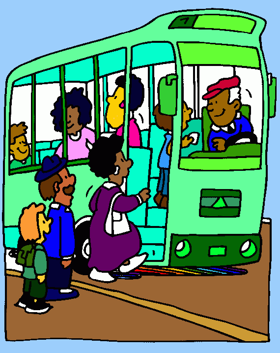 onibus pintado para colorir e imprimir