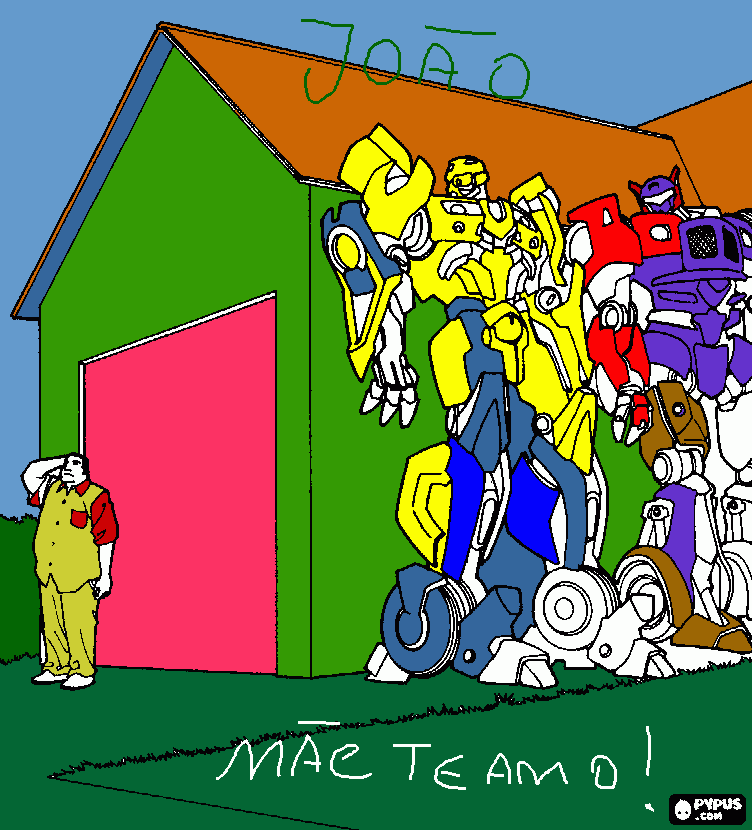 optimus - Mãe para colorir e imprimir