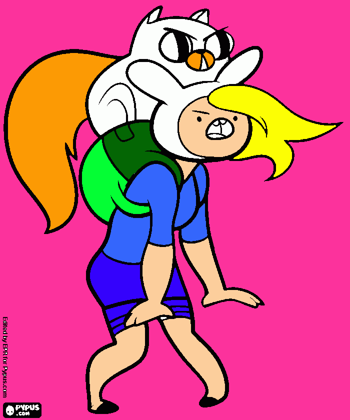 ora de aventura para colorir e imprimir