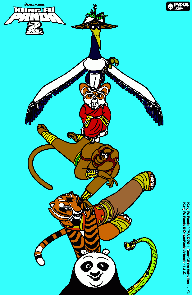 os 5furiosos para colorir e imprimir