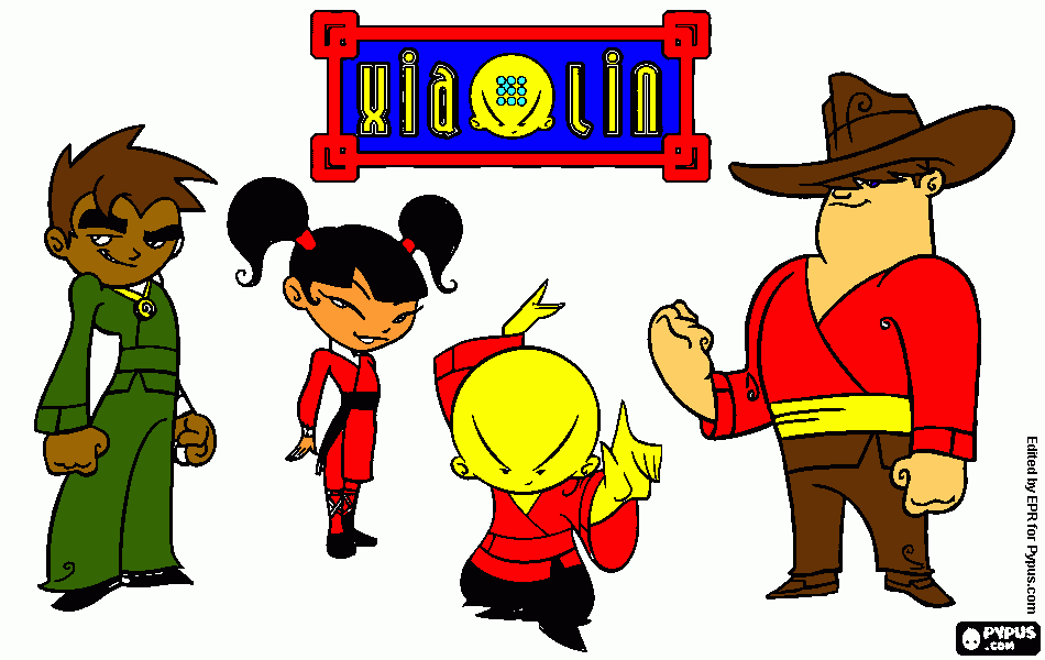 os dragaos xiaolin para colorir e imprimir