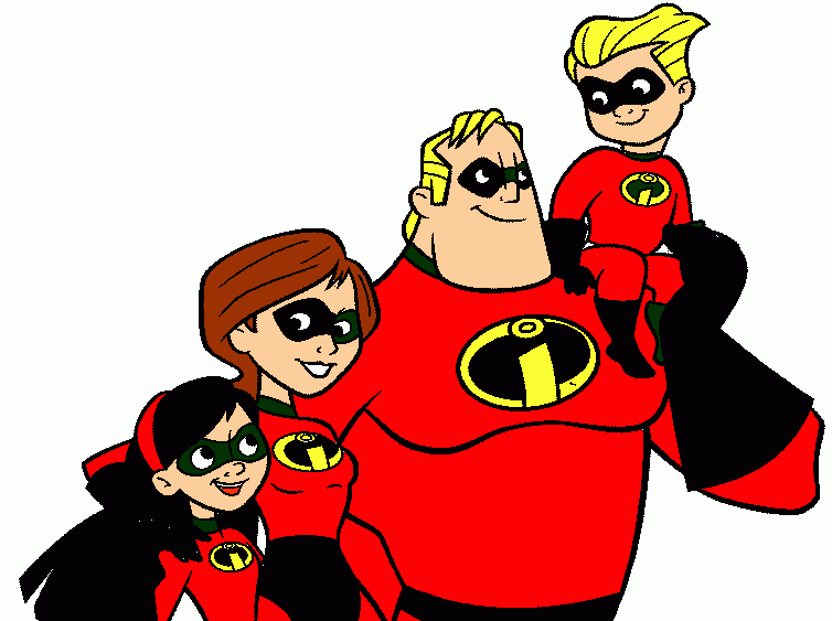 os incriveis para colorir e imprimir