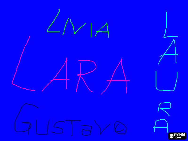 os nossos nomes para colorir e imprimir